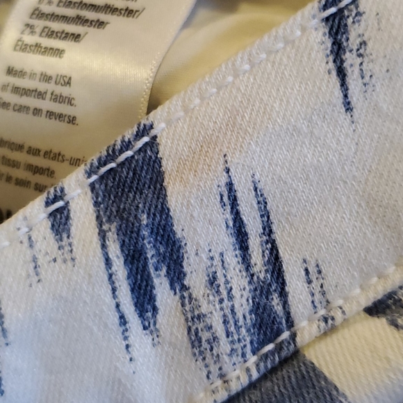 PAIGE Verdugo ultra skinny white & blue jeans 28 - Picture 7 of 7